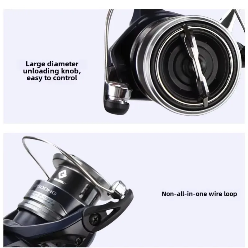 Спиннинговая рыболовная катушка серии 1000-4000 сверхлегкая с максимальным