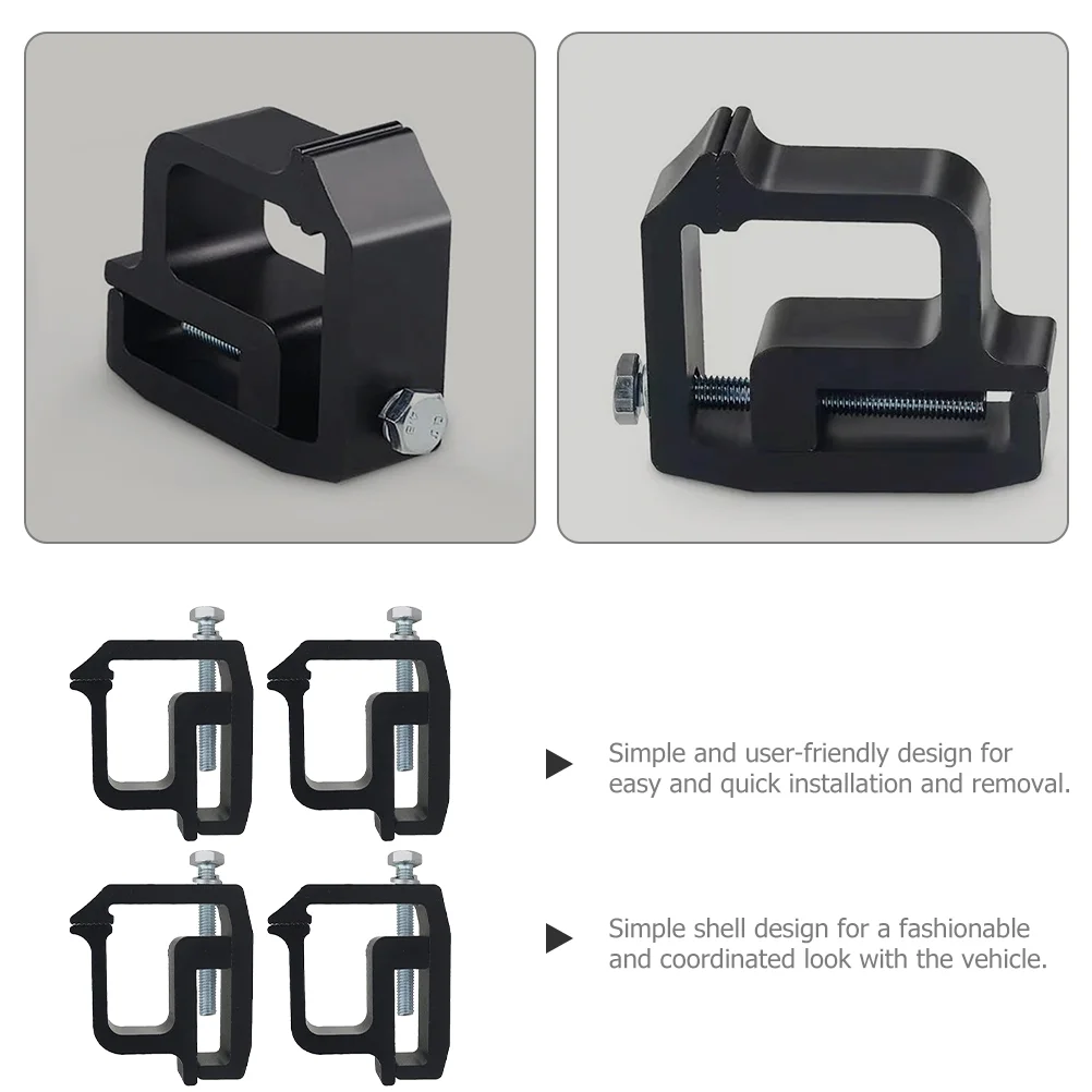 Грузовик на крышу кемпера Фиксированный монтажный зажим (черный) 4 шт./упак.
