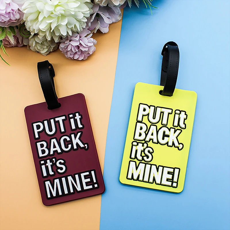 Силиконовые бирки для сумок чемоданов и дорожных тележек с идентификацией.