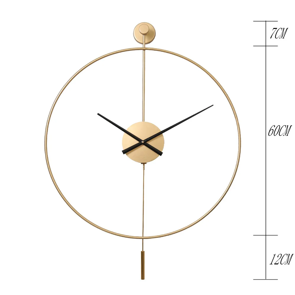 Simple Creative Wall Clock Modern Design Spanish Style Home Living Room Decoration Mute Large Decor Watchs Crafts | Дом и сад