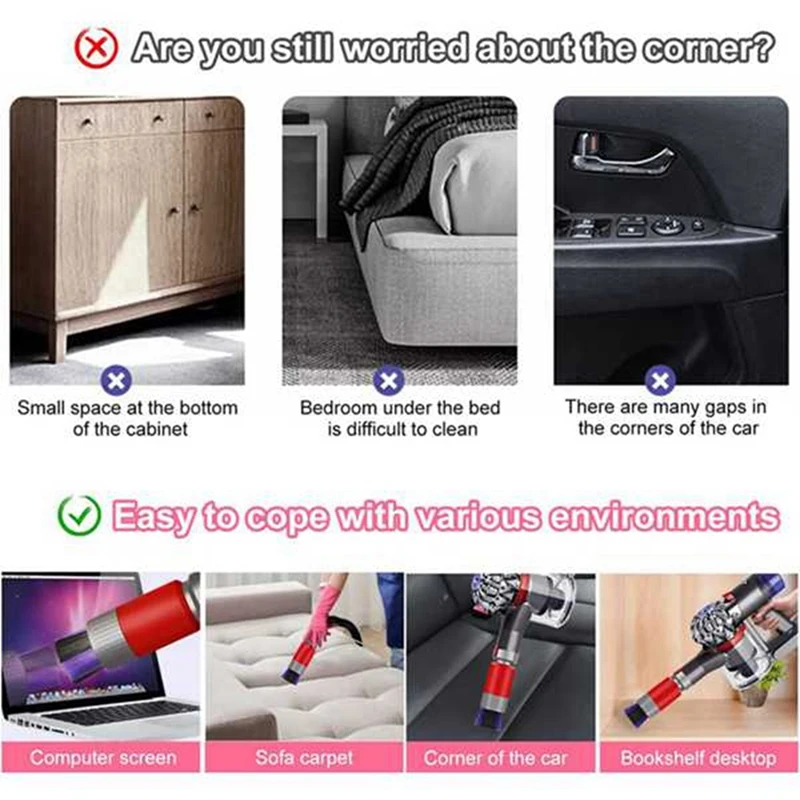 Запасные части, фильтр для Dyson V7, V8, беспроводные пылесосы с животными и абсолютными деталями, гибкий щелевой инструмент, щетка для пыли (art.: 3920c90db30fc) - 3920c90db30fc