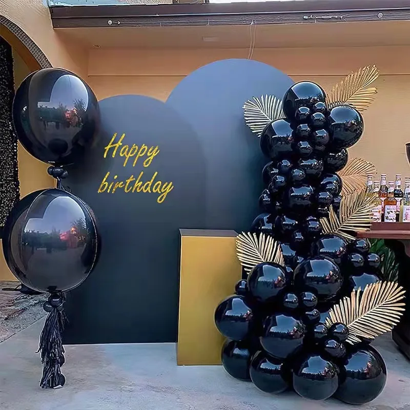 

Black Balloons Garland Birthday Party Decoration Balloon Arch Baby Shower Wedding Balon Anniversary Decor Accessory