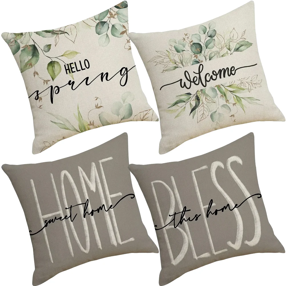 

Pillow Pillowcase Cover Covers Case Square Cushion Alternative Couch Simple Bedroom Car Bed Pillows Room Living Cases Chair