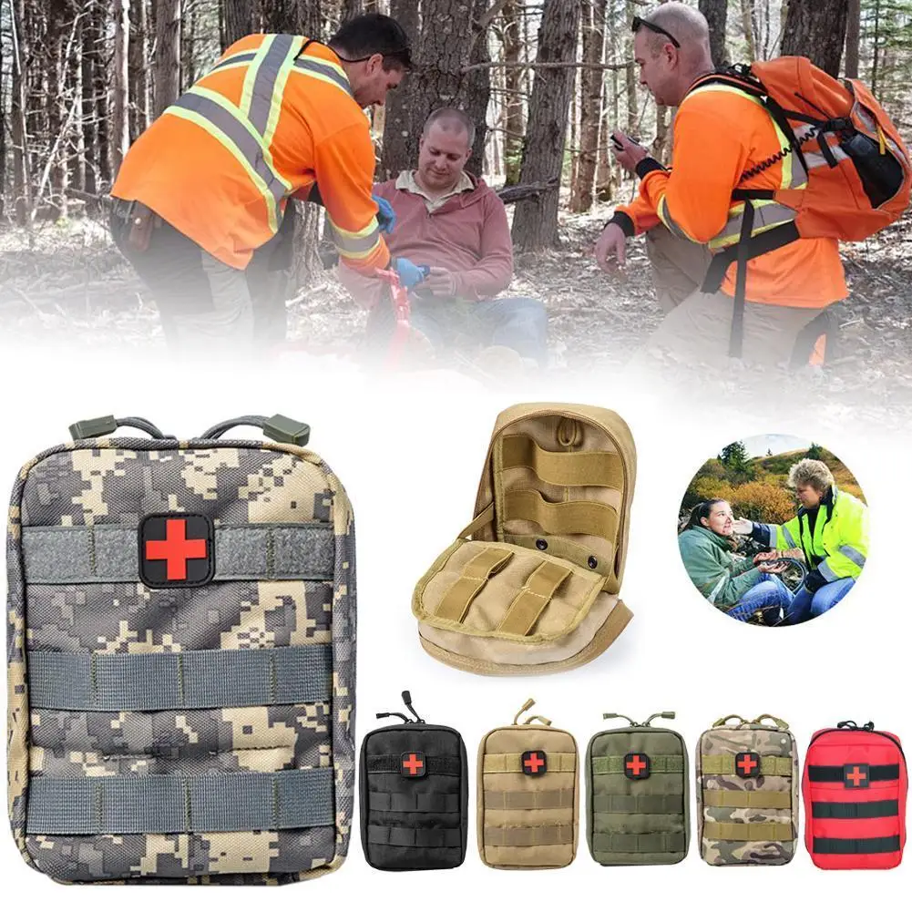 

Армейский медицинский комплект, тактическая поясная сумка для охоты, снаряжение для выживания, Сумка Molle для оказания первой помощи, улична...
