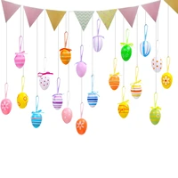 easter hangings eggs 24 pieces colorful pp easter eggs colorful pp easter eggs colorful painted hangings ornaments for home part