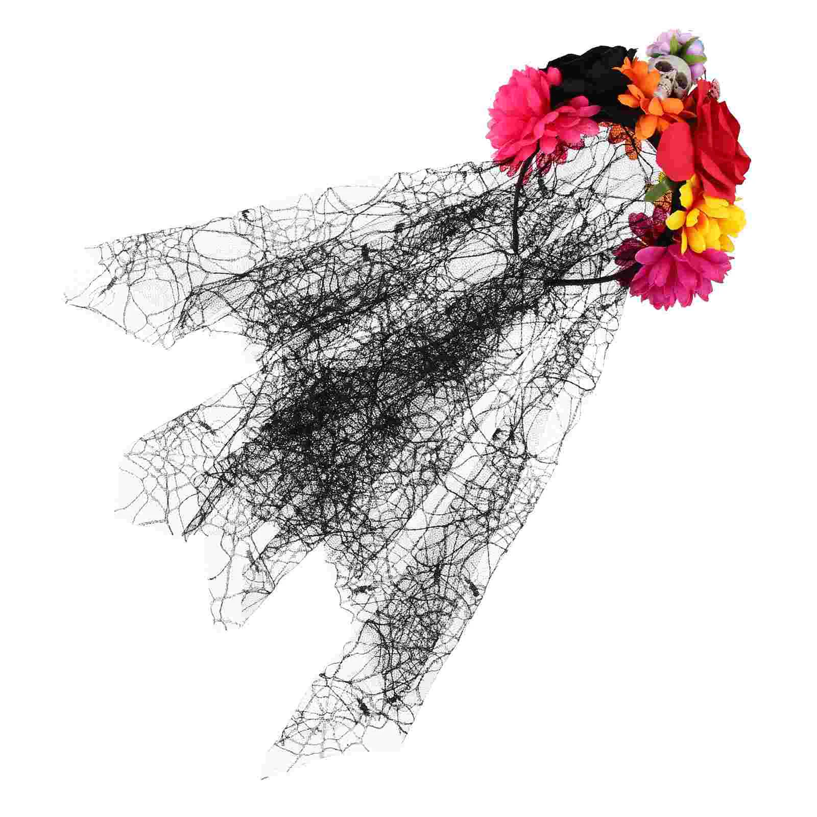 

Headdress Simulation Rose Spider Web Headband