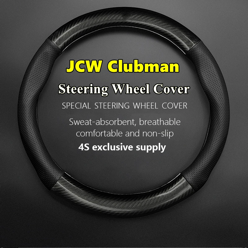 

No Smell Thin Steering Wheel Cover For MINI JCW Clubman 1.6T 2.0T John Cooper Works All In 2013 2017 2018 2020 2021 2022 2023