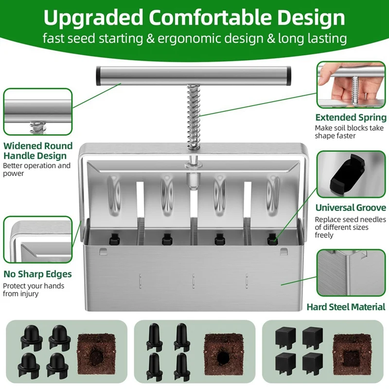 Металл для блокировки почвы запуска семян с сильным ручным управлением