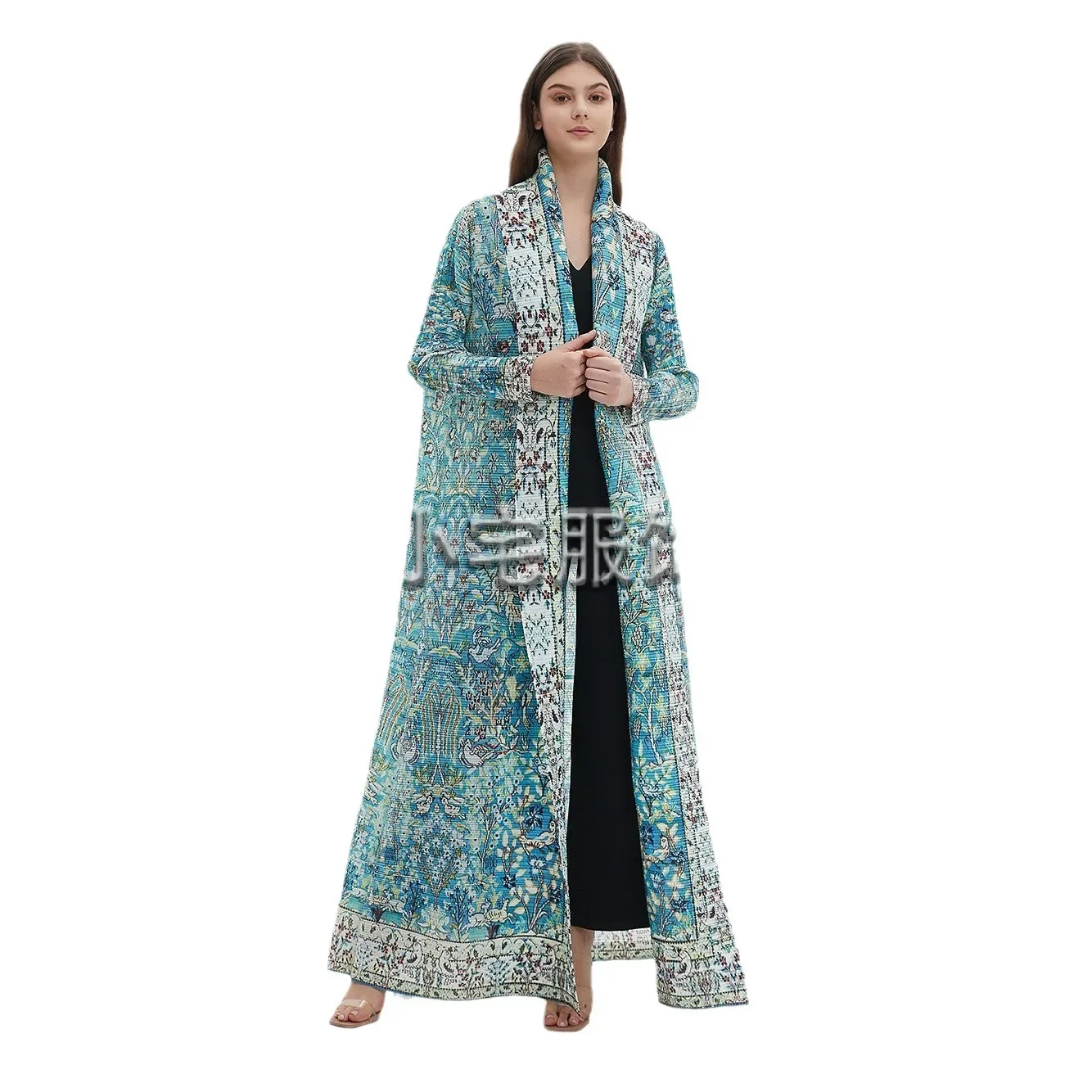 Женское плиссированное платье длинное пальто-Тренч в арабском стиле с длинным