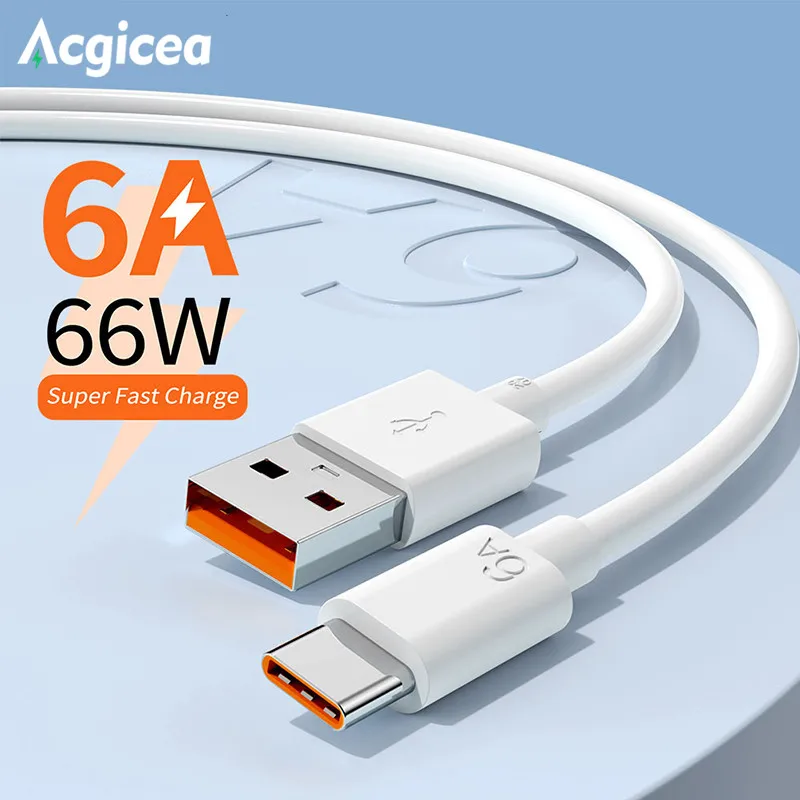 

66W Fast Charge Type USB C Cable Quick Charge 4.0 3.0 Wire For Huawei Xiaomi 11 OPPO Fast Charging USB-C Charger Cable Data Cord
