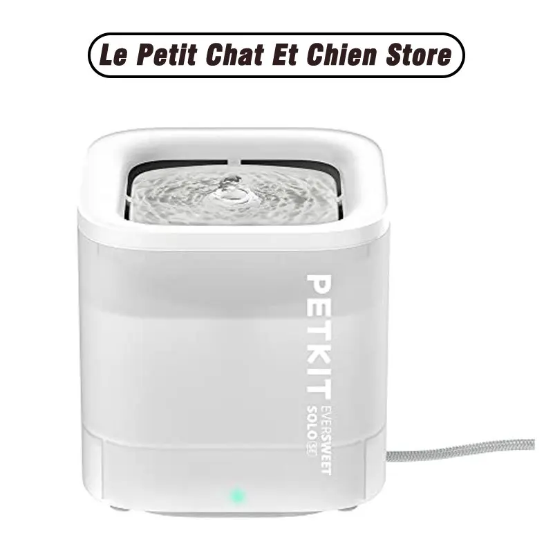 

Водяной фонтан для домашних животных PETKIT 63 унции/1,85 л, бесшумный гигиенический автоматический диспенсер для кошек и маленьких собак с функцией отключения