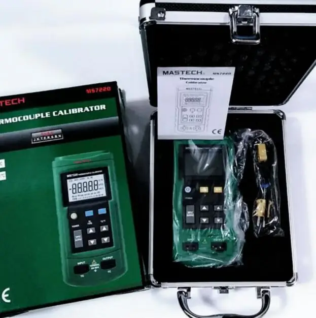 

MASTECH MS7220 Portable Professional Thermocouple Simulator Calibrator Meter Tester Operable With 8 Types Of Thermocouples