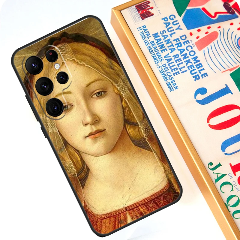 Чехол Sandro Botticelli возрождения для Samsung Galaxy S24 S23 Ultra S22 Note 20 10 Plus S8 S9 S10 S21 S20 FE