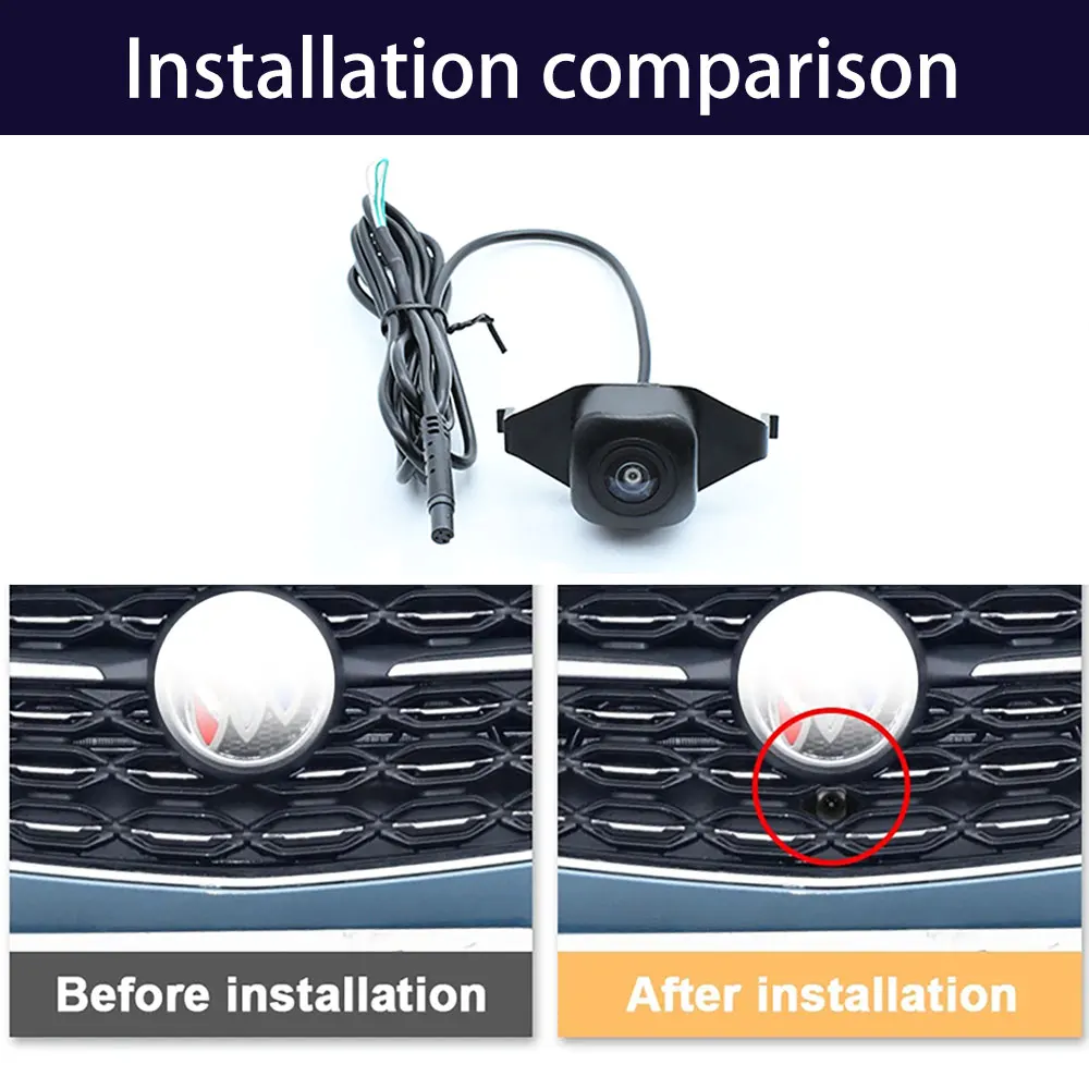 AHD 1080P 170 ° Автомобильная передняя камера рыбий глаз для Opel Vauxhall Insignia B Z18 Buick Regal 2020