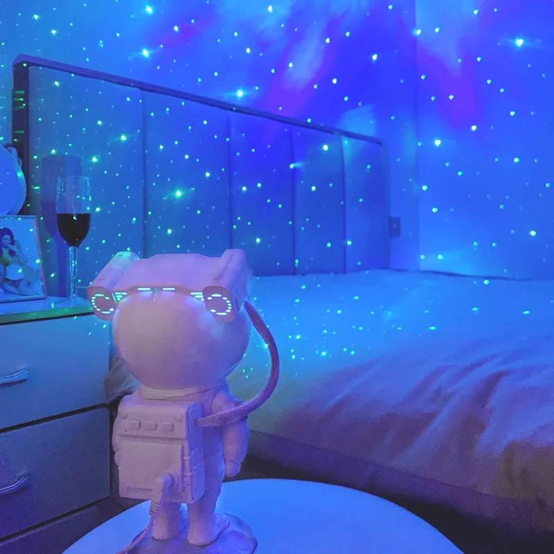 

Астронавт звездное небо Топ проектор светильник свет спальня сон Звездная комната потолок детская игрушка настольная лампа