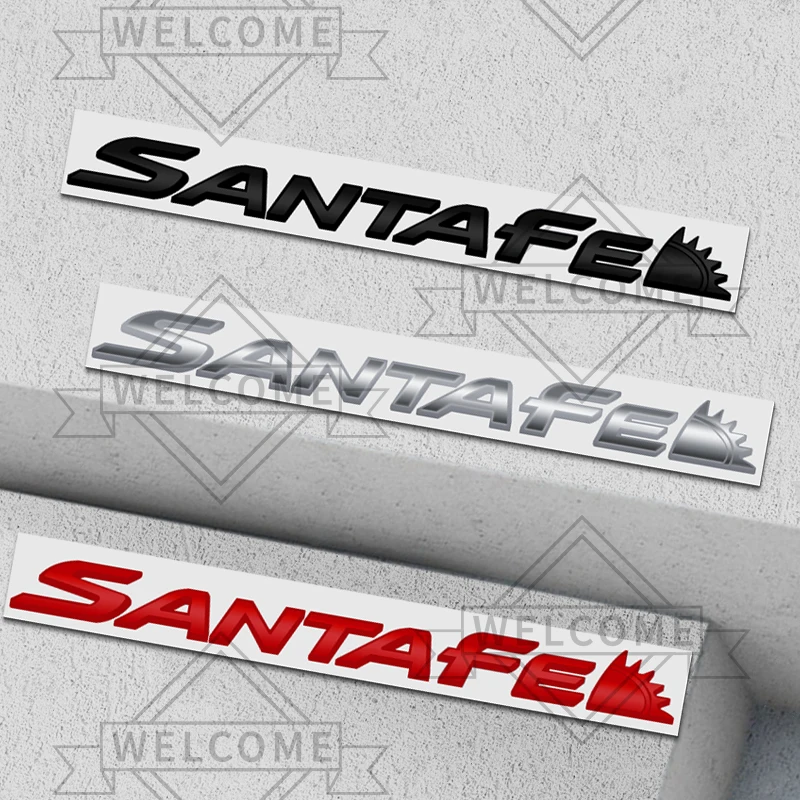 Фото 3D наклейки на автомобиль для Santa Fe N Line Tuscani I30 I10, эмблема, значок с надписью на кузов, наклейка на багажник, украшения, аксессуары №1