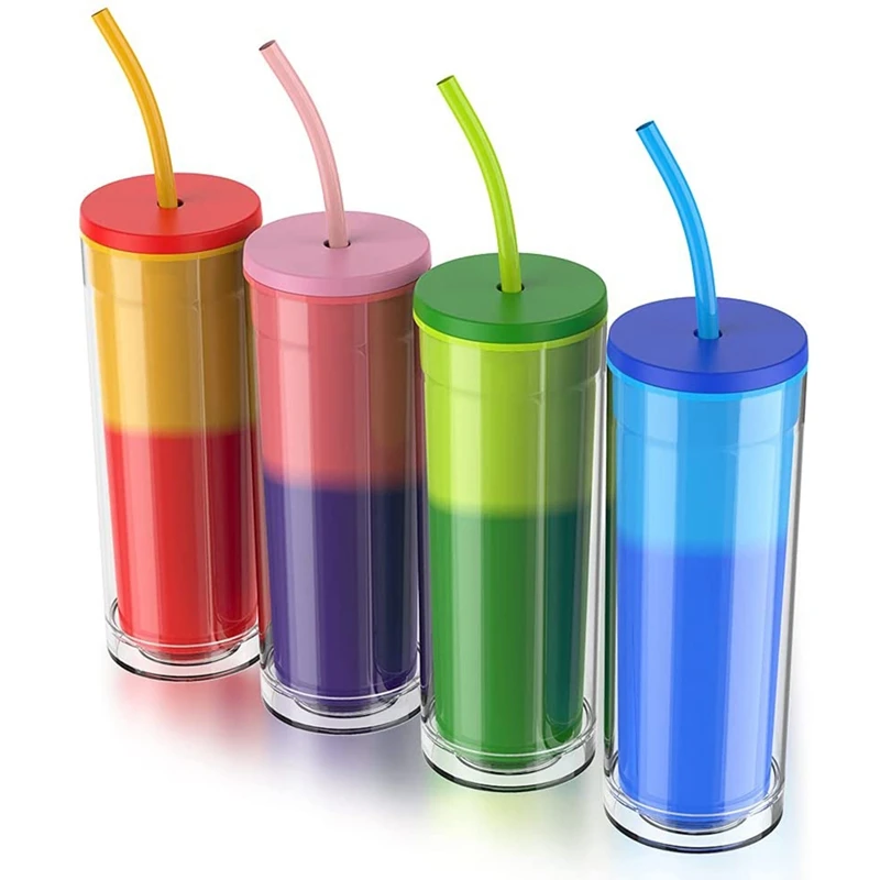 

Меняющие цвет чашки с крышками-пастельные цветные многоразовые чашки с крышками и соломинкой кофейная чашка с двойными стенками