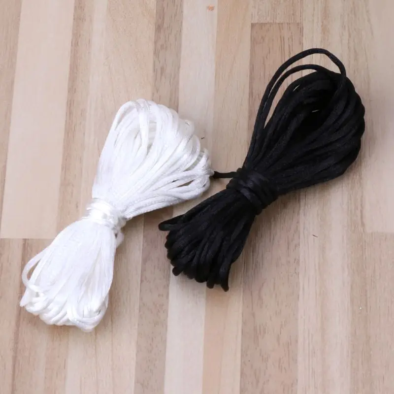 

Детский атласный нейлоновый шнур для ювелирных украшений для прорезывания зубов «сделай сам» 5 м ожерелье с прорезывателем для