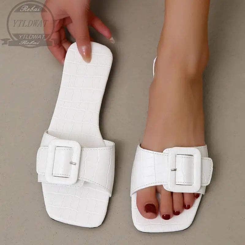 2022 NEW Sandals Female Summer House Women's Fashion Casual Korean Sandal Soft Home And Comfort Beach Flat Slippers For Women 43 |