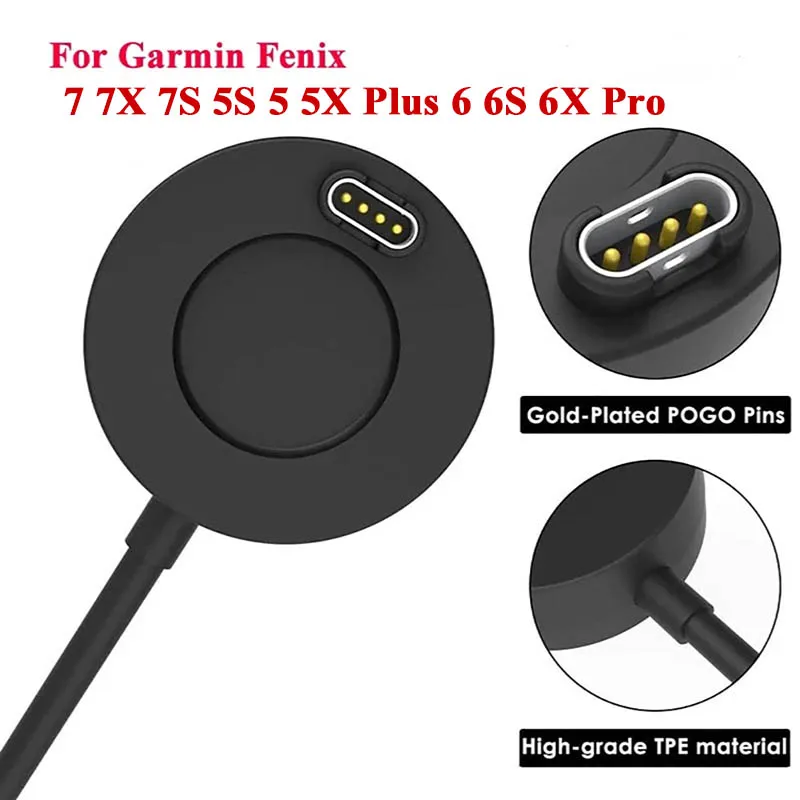 

Зарядный кабель для Garmin Vivoactive 3 зарядное устройство USB док-станция 945 245 Fenix7 7X 7S 5S 5 5X Plus 6 6S 6X Pro Чехол для смарт-часов