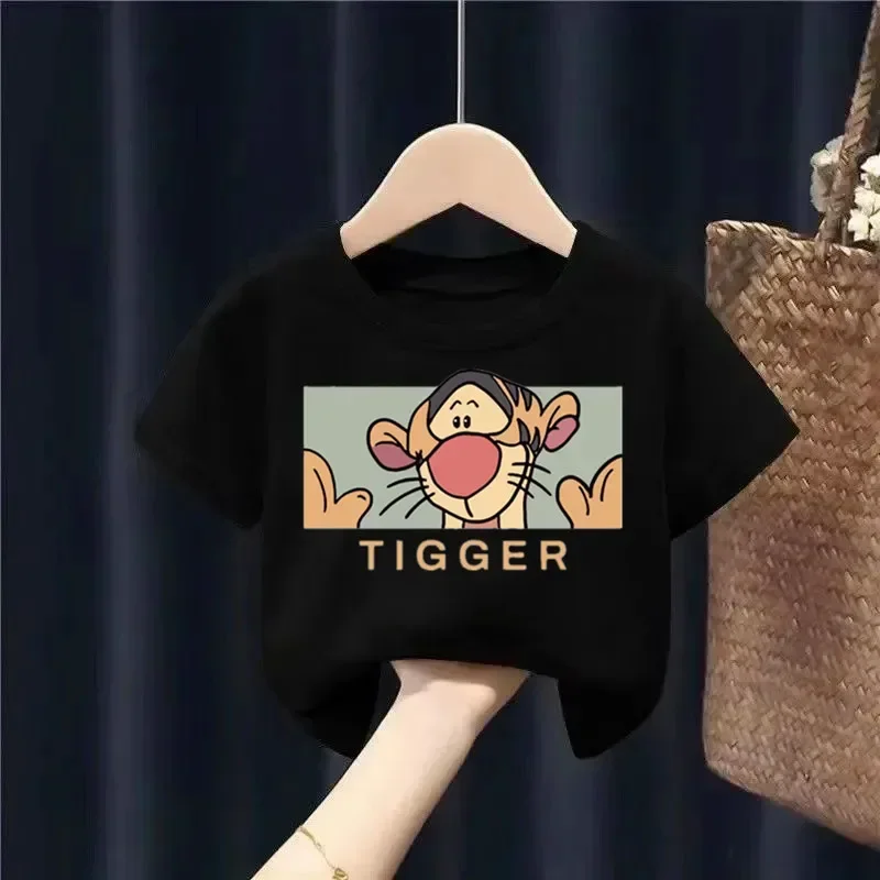 Хлопковая Футболка Для Детей С Короткими Рукавами Топ Унисекс Мультяшным