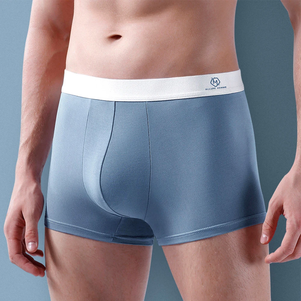 

Men Bulge Pouch Boxers Soft Modal Breathable Underwear Seamless Boxer Briefs Trunks Shorts Underpants Calzoncillo Hombre