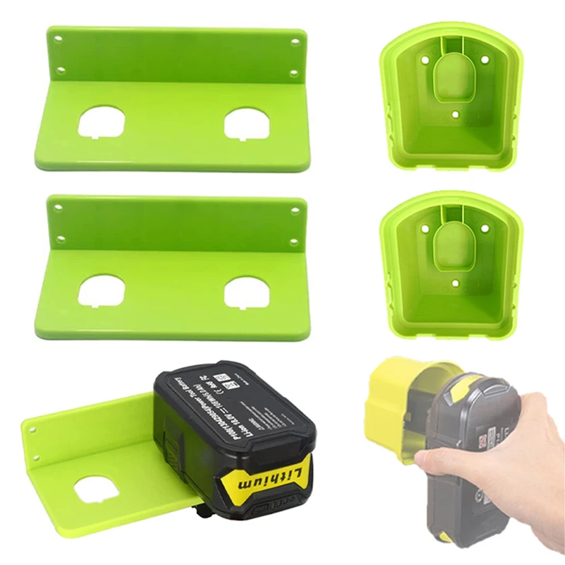 2/5 шт. держатель для батарей Ryobi 18 в NiCd li-ion батарея прочные пластиковые вешалки для хранения батарей для Ryobi P105 P107 P108