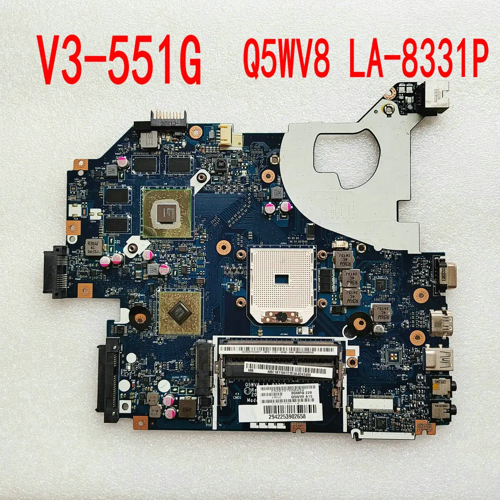 Q5WV8 LA-8331P For Acer aspire V3-551G V3-551 Laptop Motherboard NBC1911001 NBC1811001 DDR3 LA-8331P