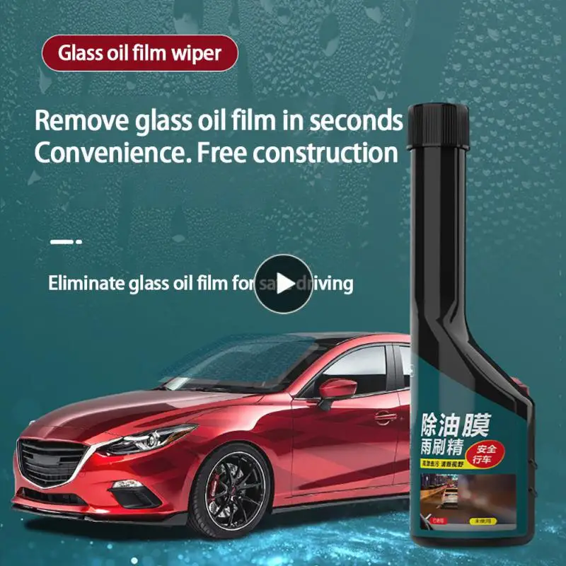 

Remove Oil Film Rain-proof Agent 80ml Glass Oil Film Cleaner Decontamination Coated Wiper Fine Coating Car Supplies 1 Bottle