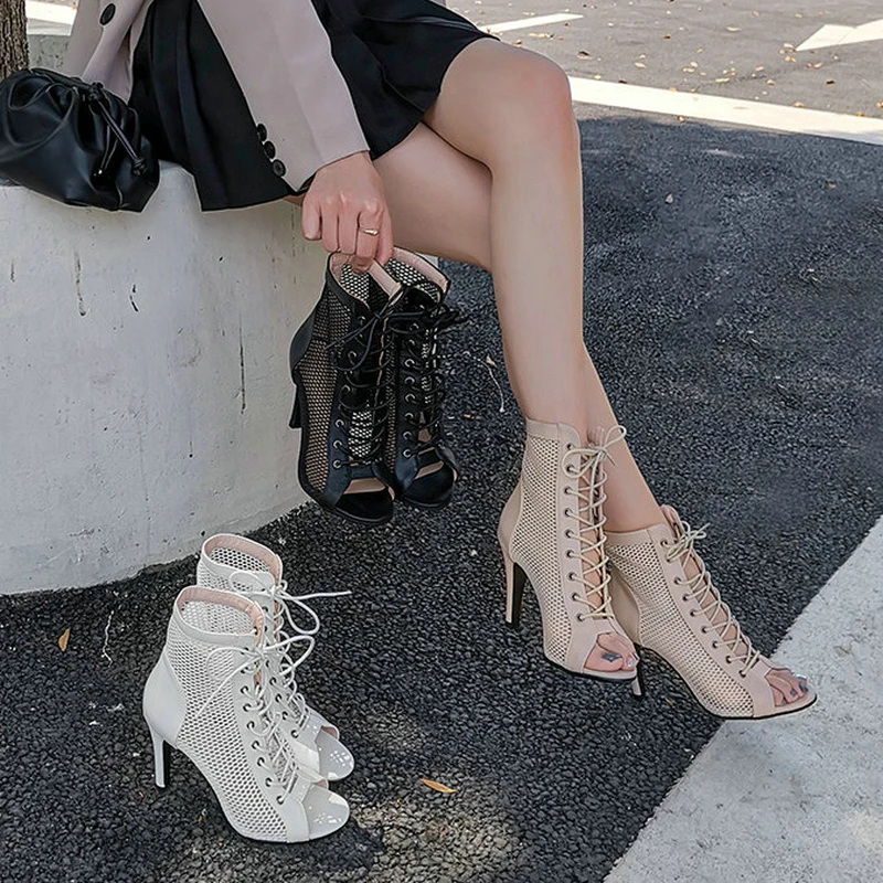 New Fashion Comfortable Women’s Indoor Dance Shoes Sexy Party High Heels Stilettos Jazz Dance Ladies Hollow Mesh Sandals Size 46 New Fashion Comfortable Women’s Indoor Dance Shoes Sexy Party High Heels Stilettos Jazz Dance Ladies Hollow Mesh Sandals Size 46