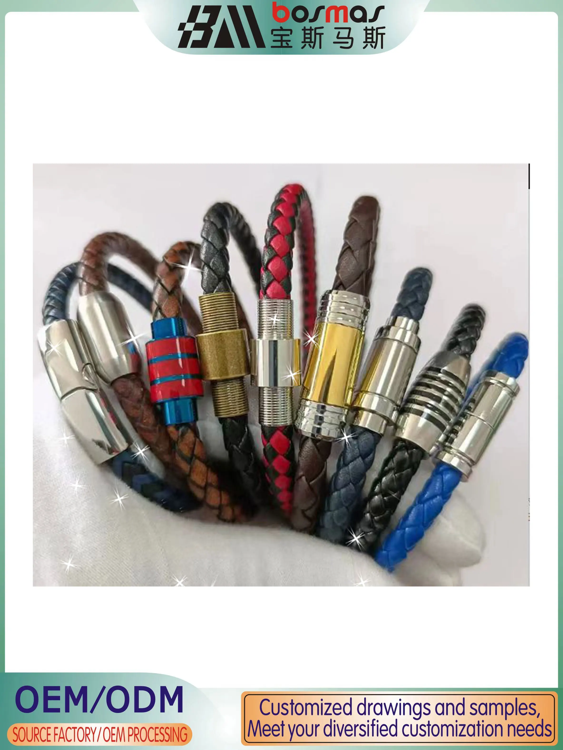 

NEW European and American Fashion Simple Personality Bracelet High GRADEColor Woven Leather Casual