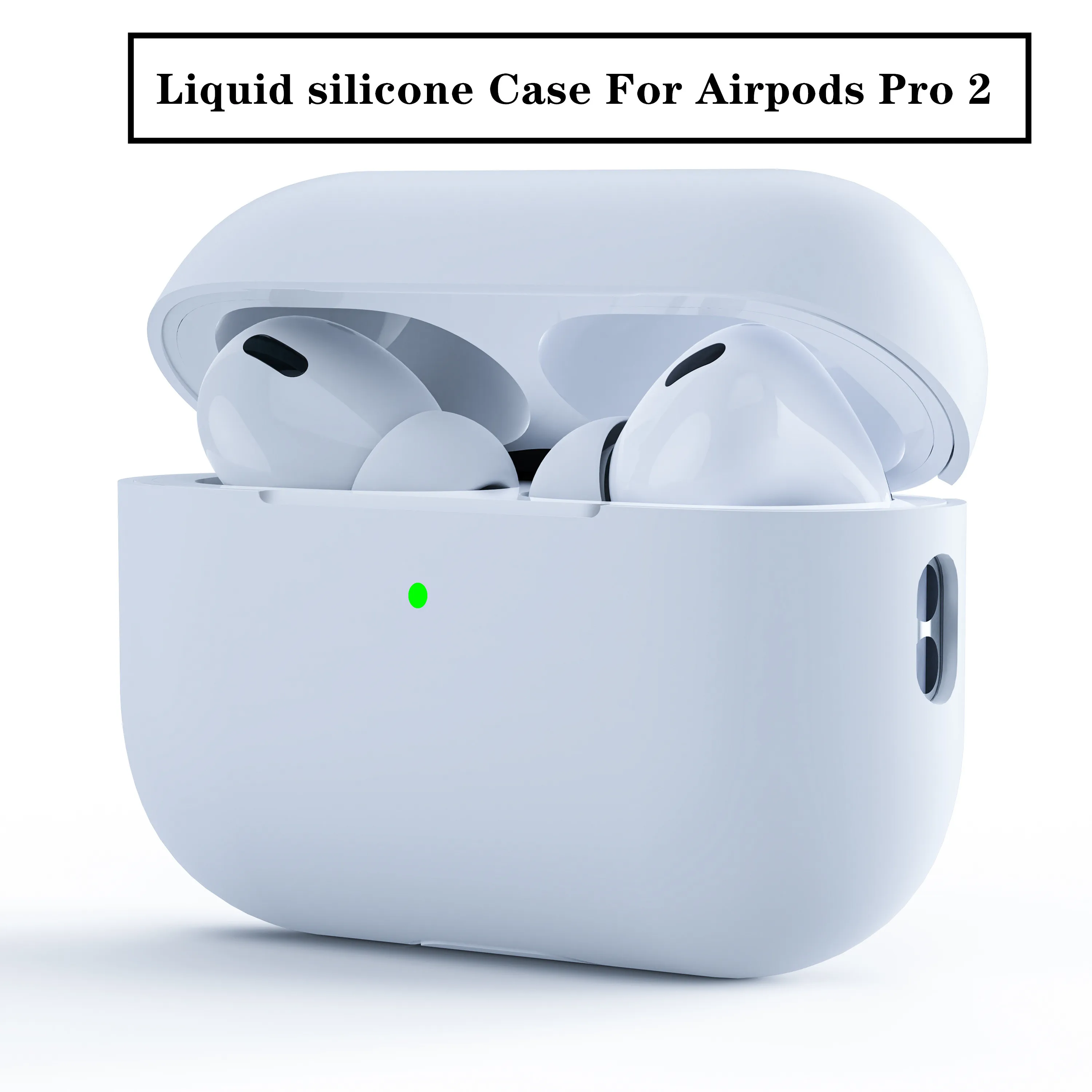 

Оригинальный жидкий силиконовый чехол для Airpods Pro 2, беспроводная версия Bluetooth, мягкие чехлы для AirPods Pro 2, 1 шт.