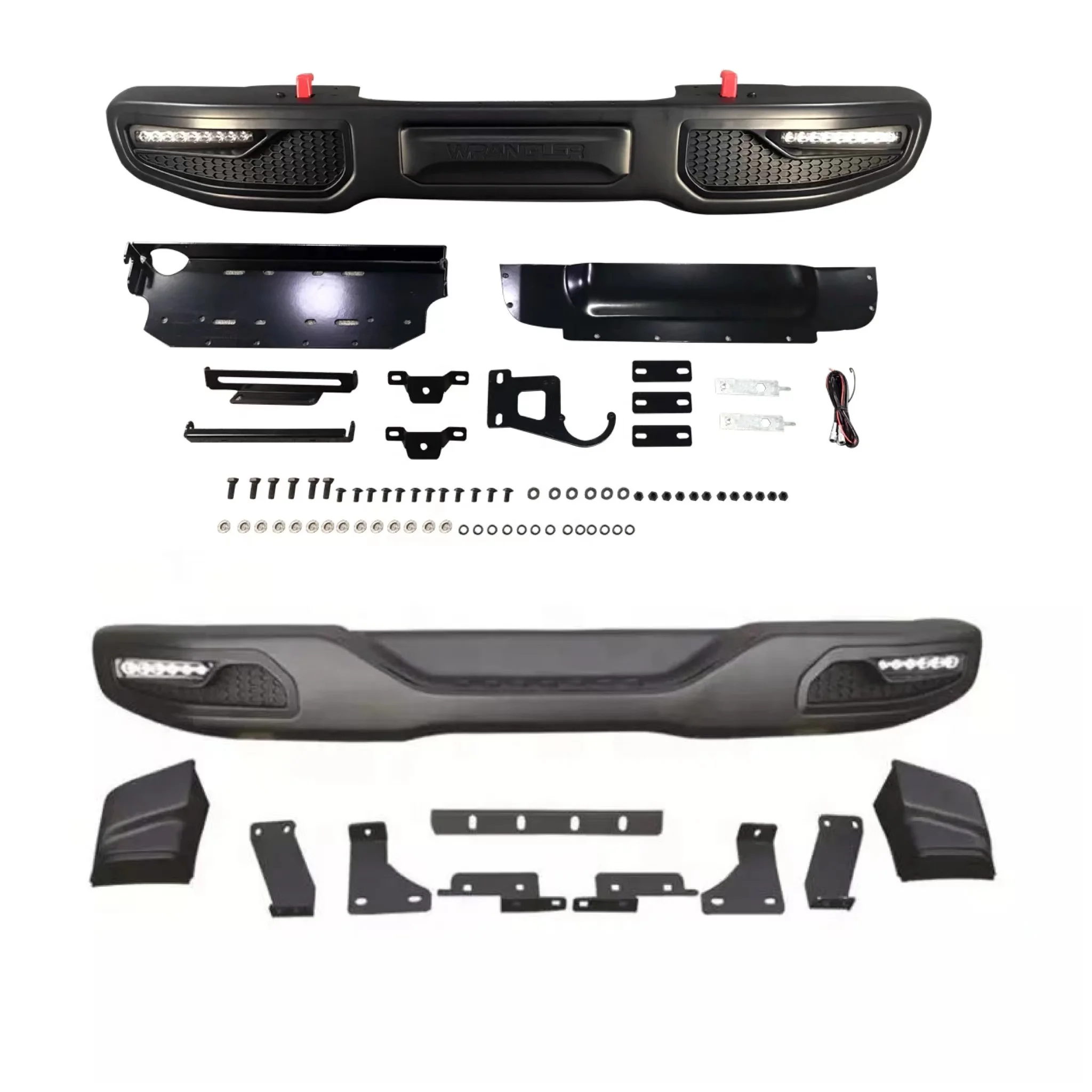 Передний бампер Apollo и задний для Jeep Wrangler Jk