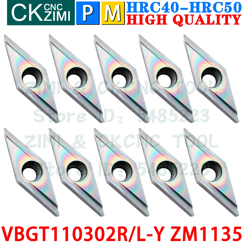 VBGT110302R-Y ZM1135 VBGT110302L-Y VBGT1103 VBGT 1103 Твердосплавные вставки Отделка внешняя