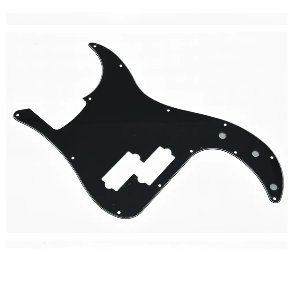 New 3ply 13 Hole PB P Bass Pickguard Scratch Plate No Truss Rod Hole & Screws Hot Sale For PB Electric Bass Accessorie Black enlarge
