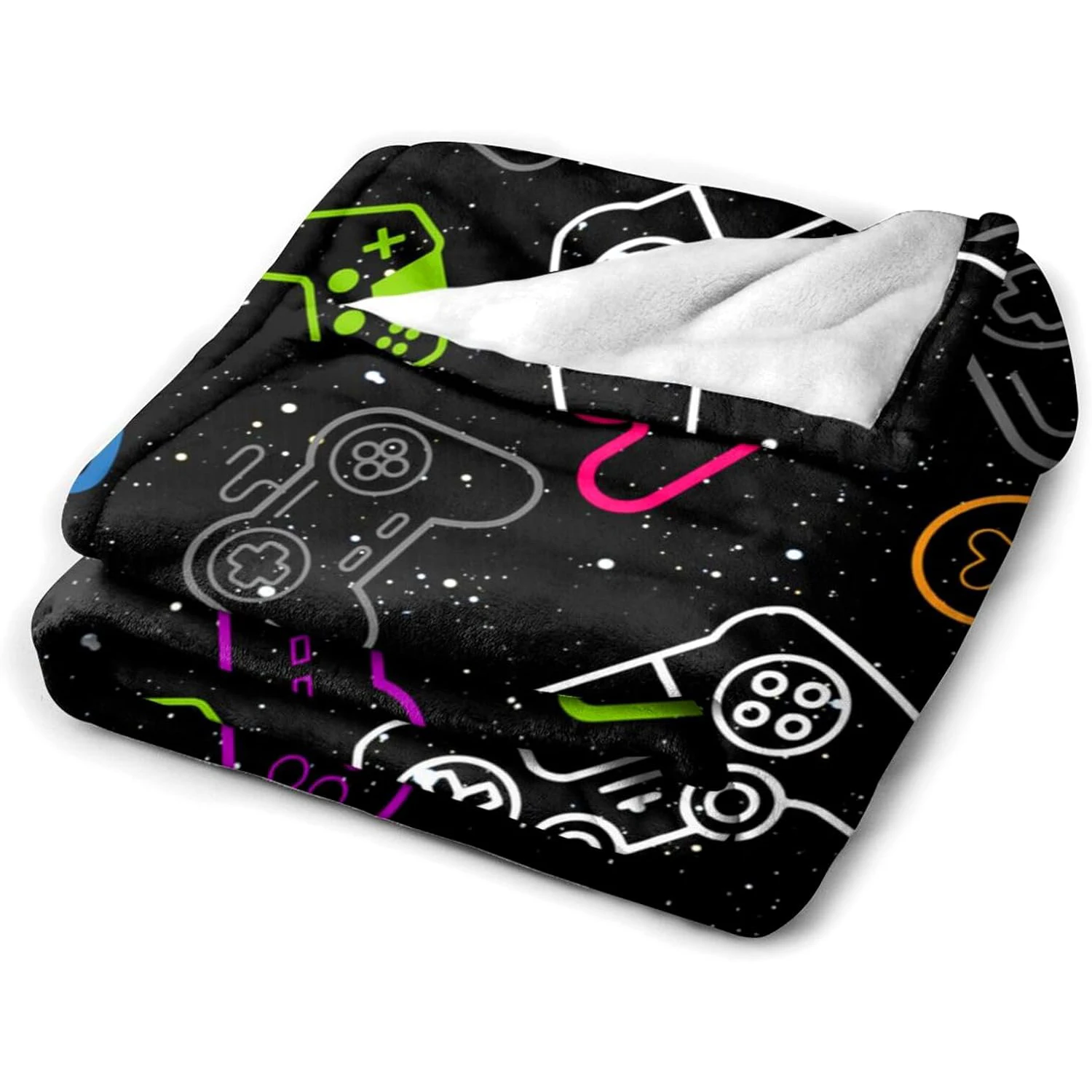 Игровое одеяло мягкий плед с фланцем для электронных игр мальчиков и девочек