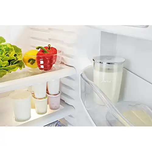 

, Stylish and Durable Stylish and Durable Glass Milk Container for JURA Espresso Machines with Frothing Systems, Perfect for La