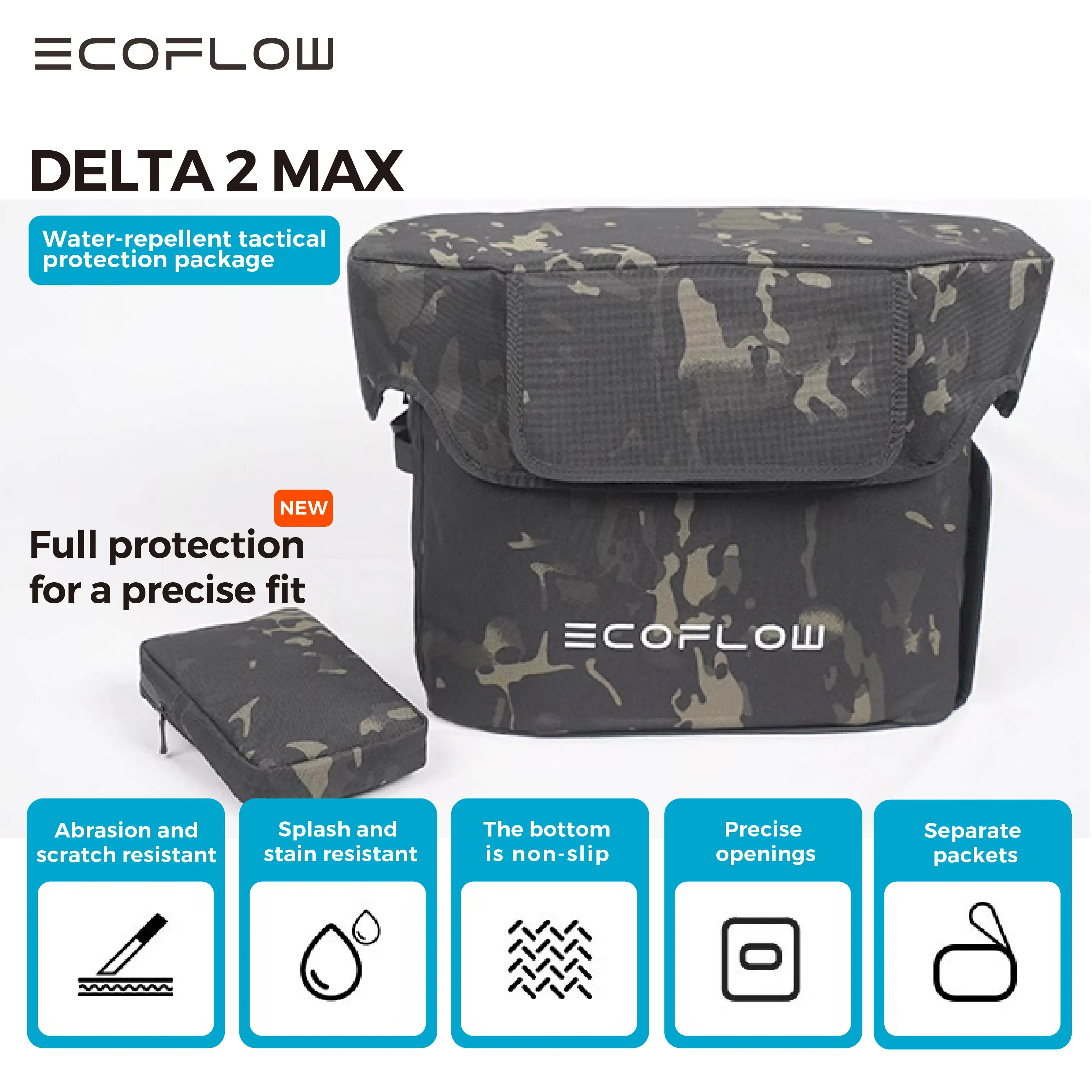 Защитная сумка для портативного питания ECOFLOW DELTA 2 MAX камуфляжная
