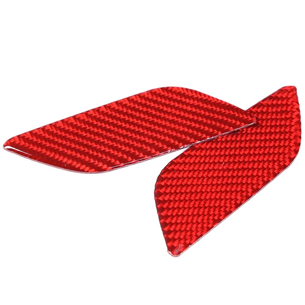 

Car Red Soft Carbon Fiber Car Front Bumper HeadLight Washer Switch Cover Stickers for BRZ 2022