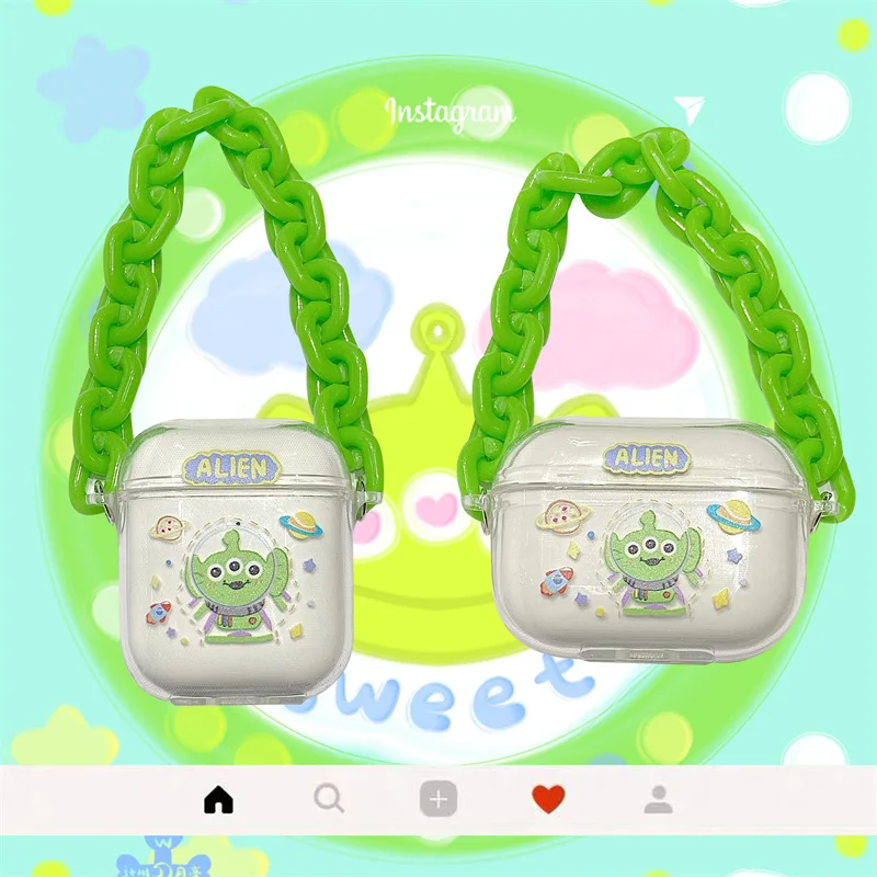 

Monster Green Chain 2021 AirPods 3 Case Apple AirPods 2 Case Cover AirPods Pro Case IPhone Earbuds Accessories Air Pods Case
