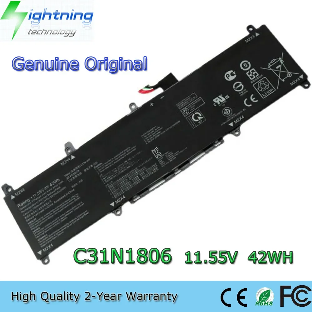 Новый оригинальный аккумулятор для ноутбука C31N1806 11 55 В 42 Втч Asus adol 13 13F 13FA 13FN 13U 13UN