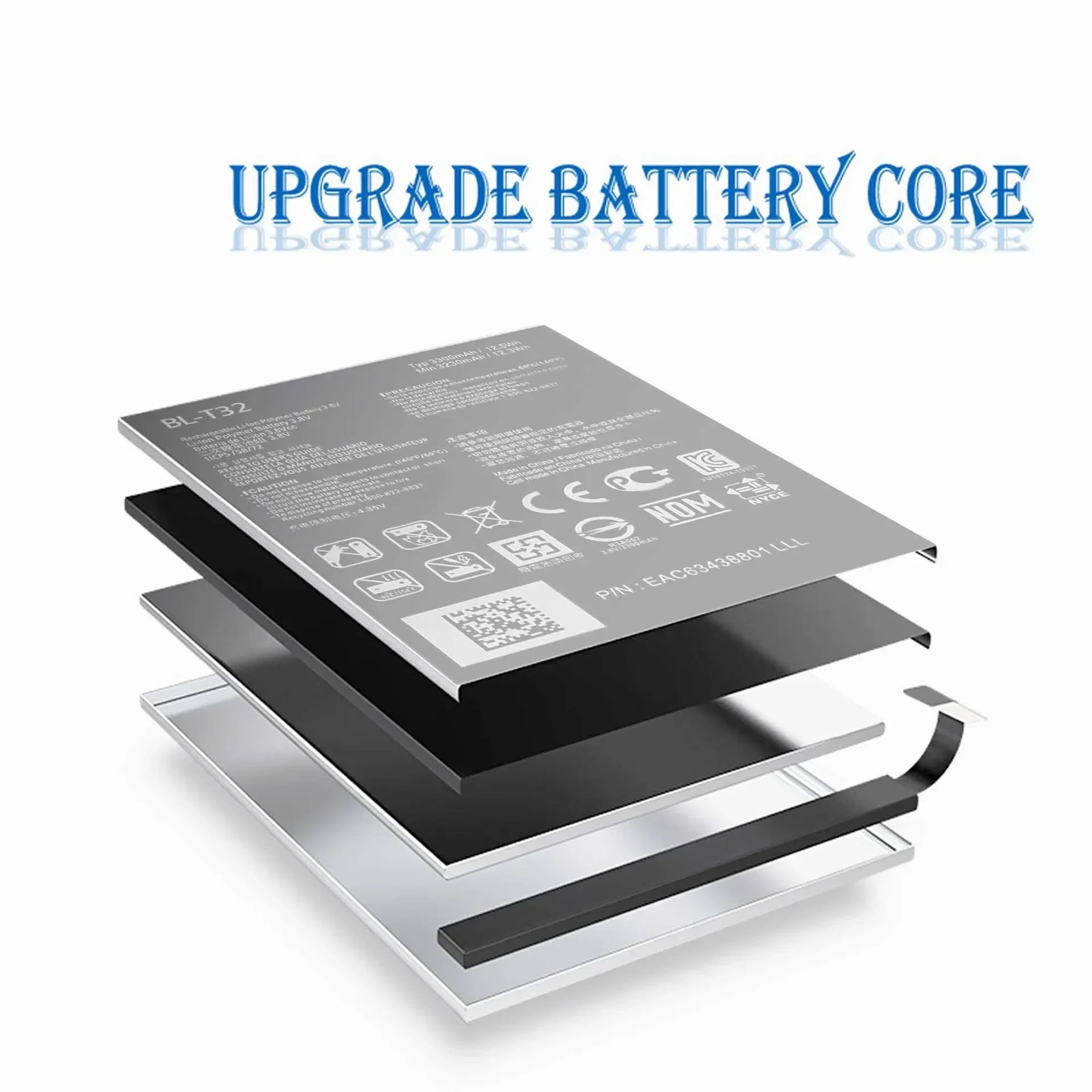 Аккумулятор BL-T32 3300 мАч для LG G6 G600L G600V G600S G600K H871 H872 H873 LS993 US997 VS988 BLT32 Литиевая батарея