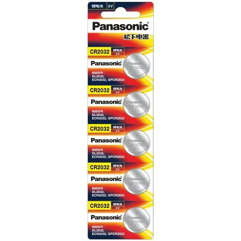 Фото 5 шт. литиевые батарейки Panasonic CR2032 CR2025 CR2016 3V для часов, калькуляторов, игрушек, долговечные №3