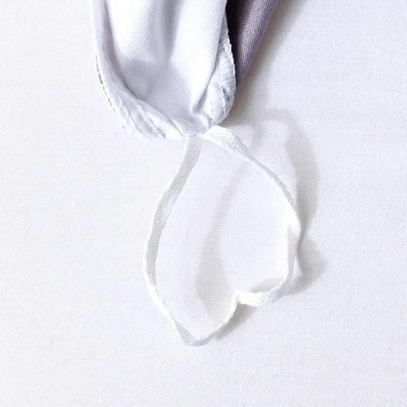 Комплект постельного белья для пар черно-белый пододеяльник с рисунком сердец