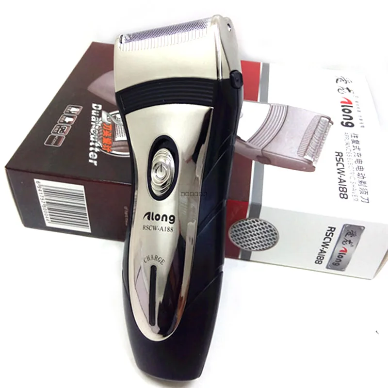 

Floating 2 RSCW-A188 Head Double Cutter Reciprocating Rechargeable Electric Wireless Shaver Razor Sideburns Trimmer Machine