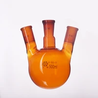 fapei brown three necked flask oblique shapewith three necks standard grinding mouth 500mlmiddle 2440side 2440