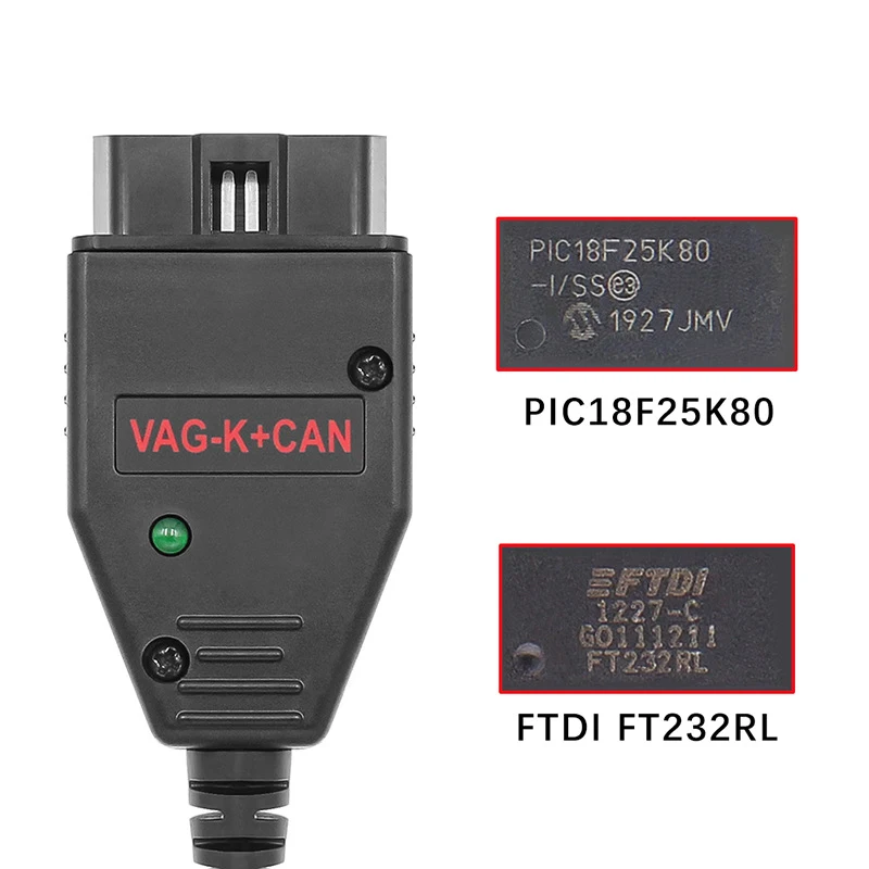 

VAG K CAN Commander 1.4 K+CAN FTDI PIC18F25K80 OBD2 Auto Car Diagnostic Tools Interface COM K-line Cable For AUDI VW Skoda SEAT