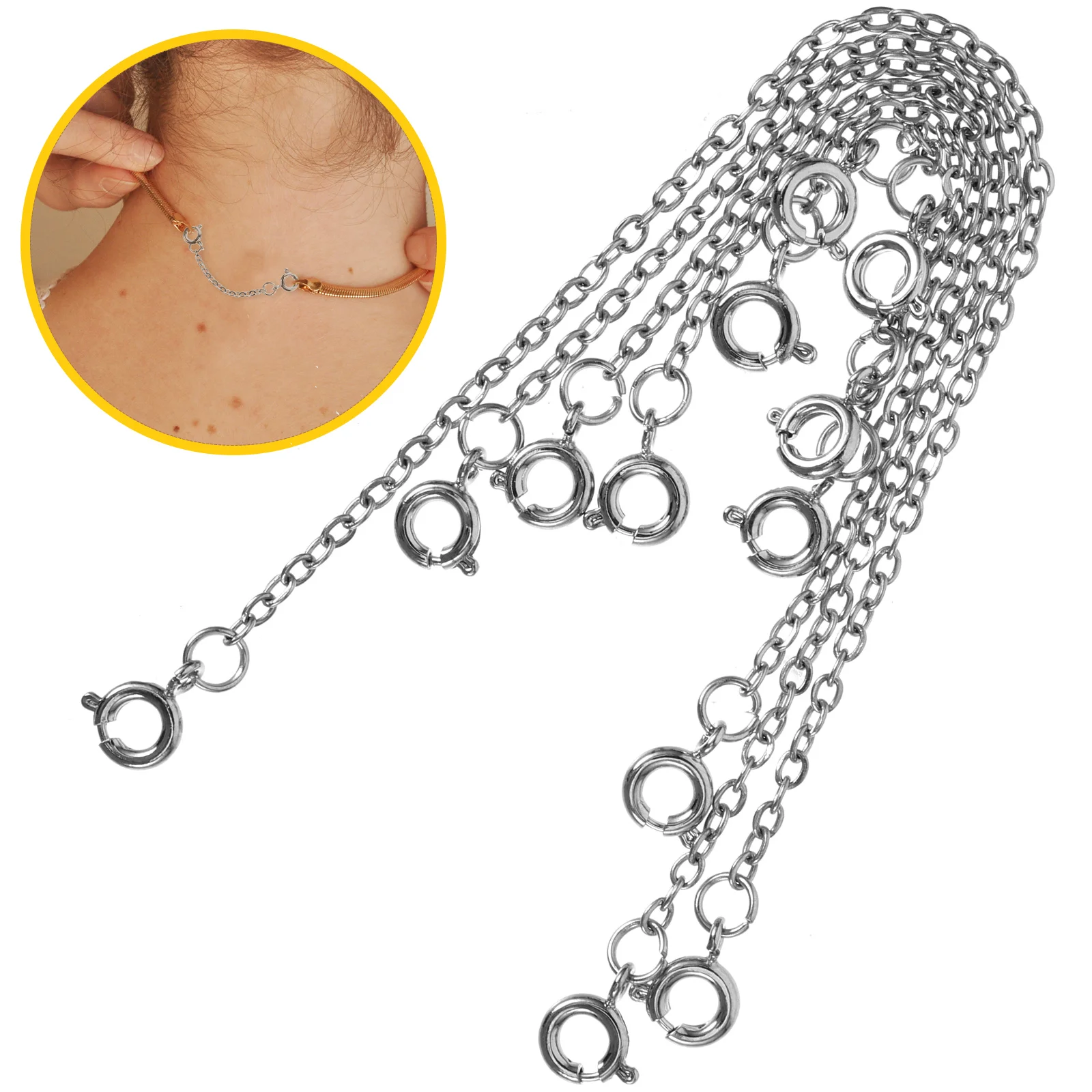 6 шт. женские ювелирные цепочки удлинители для ювелирных изделий и ожерелья