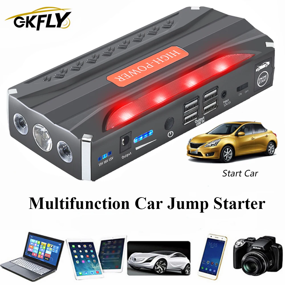 Многофункциональное аварийное автомобильное пусковое устройство GKFLY 12 в 600 А