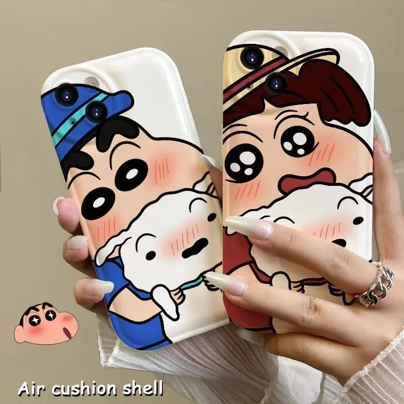

Anime Crayon Shin Chan Beach Love Friends Cute Case for IPhone 11 12 13 14 Pro Max Plus Cartoons Phone Cover Back Shell Toy Gift